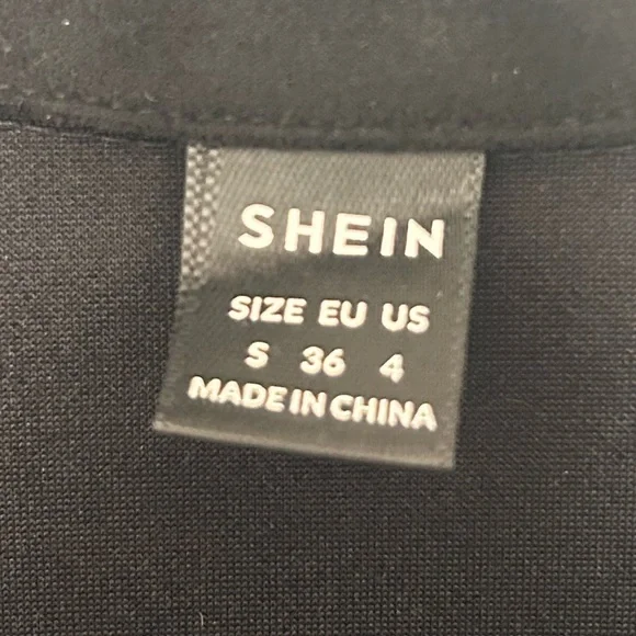 SHEIN Black Suede Fringe Crop Jacket - Picture 2 of 4